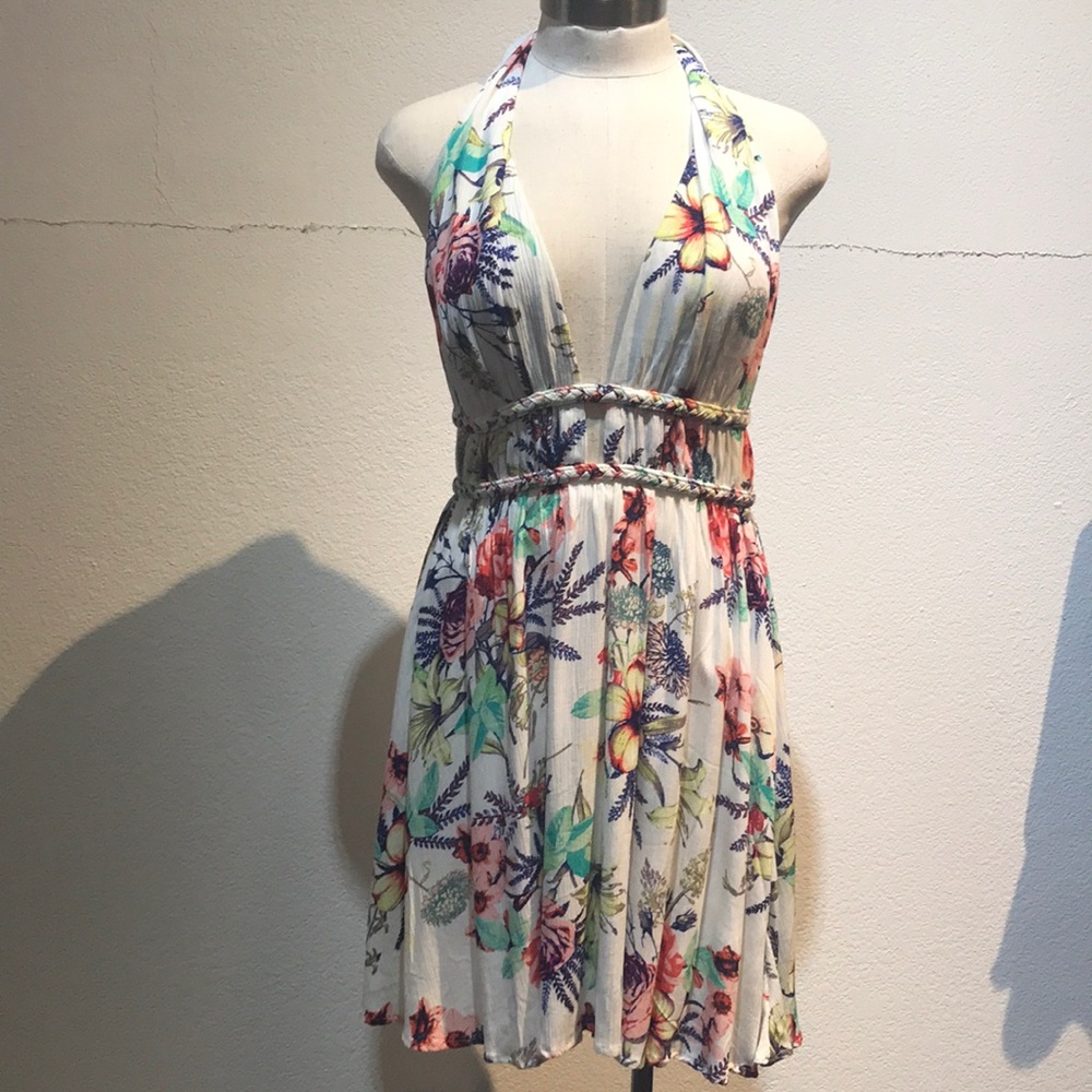 White floral dress